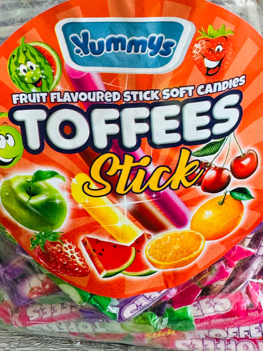 fruit flavour toffee sticks