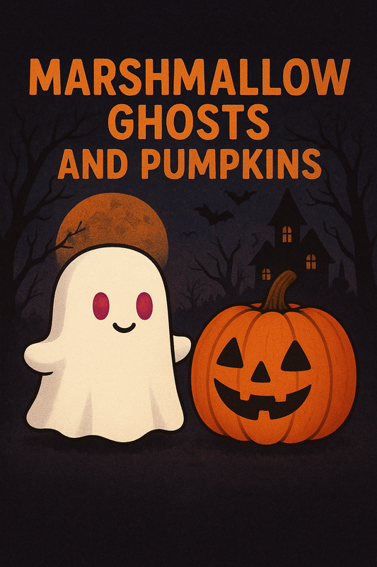 marshmallow ghosts and pumpkins