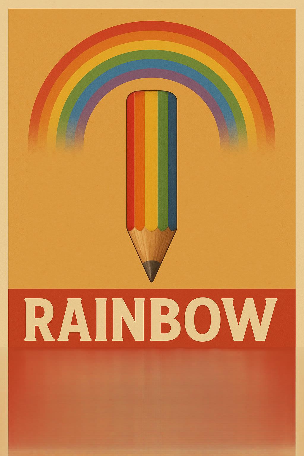 rainbow pencils