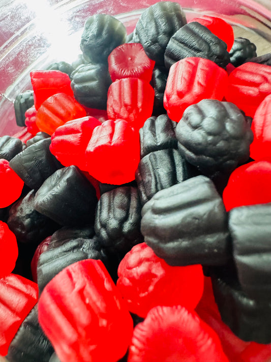 blackberry and raspberry gums