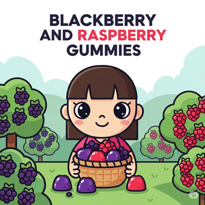blackberry and raspberry gums